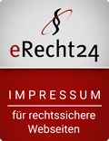 Siegel eRecht24 Impressum für rechtssichere Webseiten